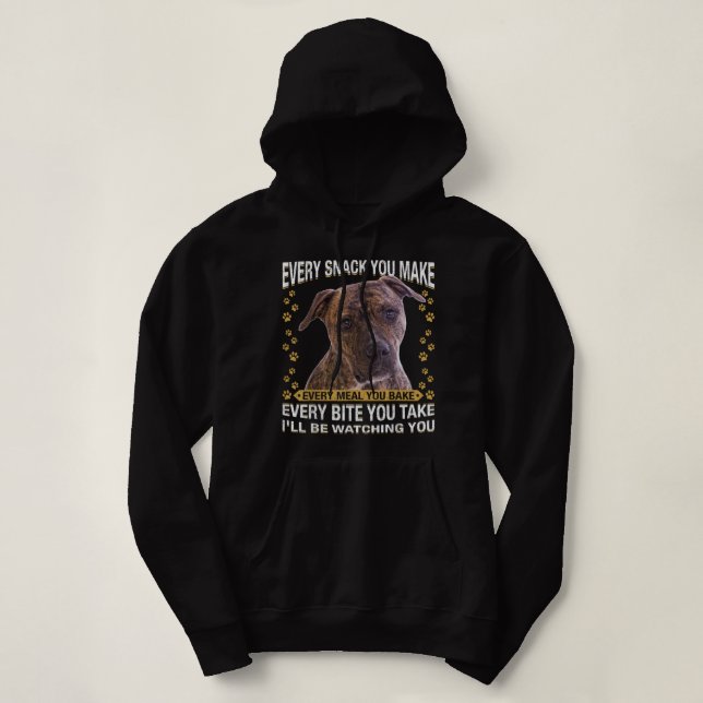 Pull À Capuche Drôle ne juge pas mon Pitbull et je ne te jugerai  (Design devant)
