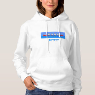 Pull À Capuche Drôle pélicans rameurs dessin animé