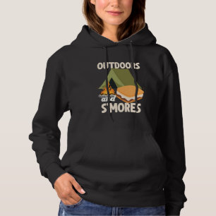 Pull À Capuche Drôle Tente Camping Extérieur Amour Extérieur Et O