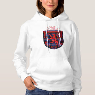 Pull À Capuche Dunlop Tartan Scottish Plaid Lion Rampant