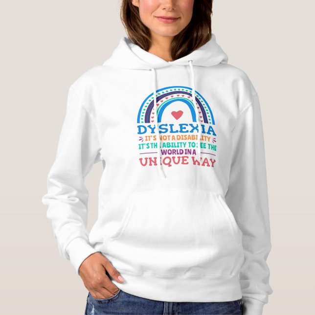 Pull À Capuche Dyslexia (Devant)