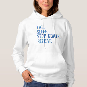 Pull À Capuche Eat Sleep Stop Buts Répéter