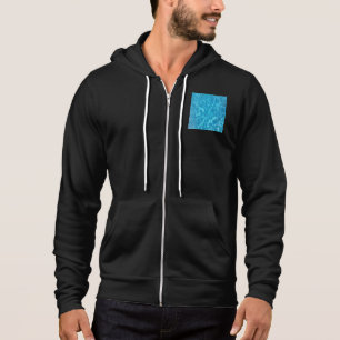 Pull À Capuche Eau de piscine bleu ciel cristallin