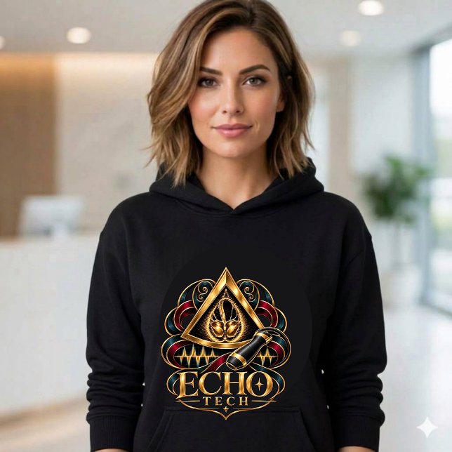 Pull À Capuche Echo Tech - Echocardiographiste - Sonographe (Echo Tech Cardiac Sonographer Echocardiographer Gold heart Hoodie)