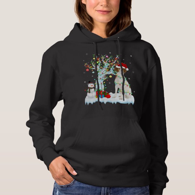 Pull À Capuche Éclairage des arbres de Noël Chapeau Brittany Chie (Devant)