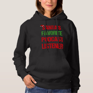 Pull À Capuche Écouteur de podcast Funny Pajama Noël