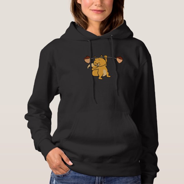 Pull À Capuche Écureuil musculation forêt animal gym mignon écure (Devant)