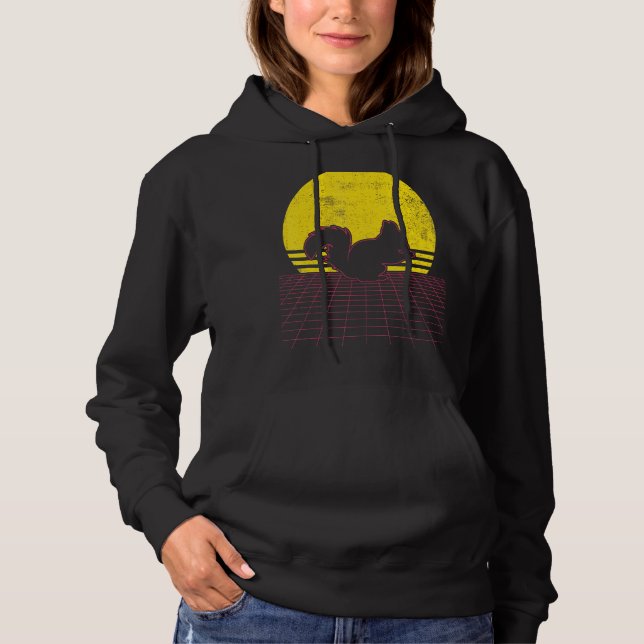 Pull À Capuche Écureuil Vintage (Devant)