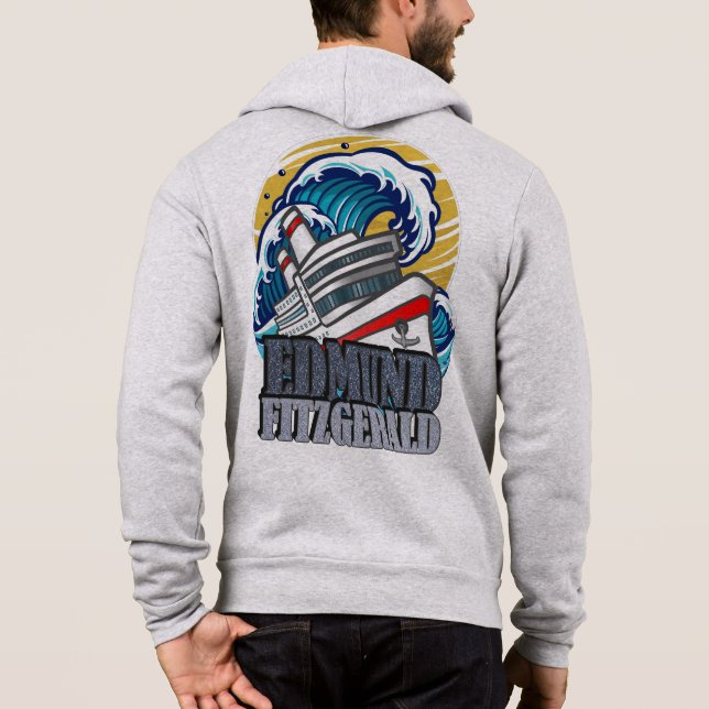 Pull À Capuche Edmund Fitzgerald | Hommage au navire légendaire (Dos)