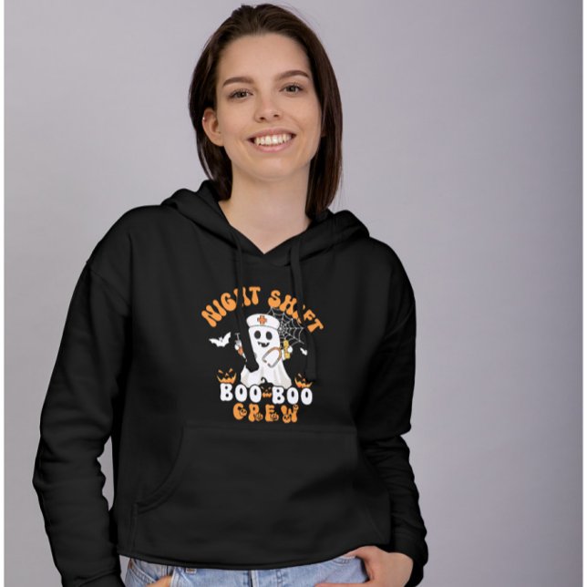Pull À Capuche Éffrayant mignon Infirmière Halloween Fantôme (Créateur téléchargé)