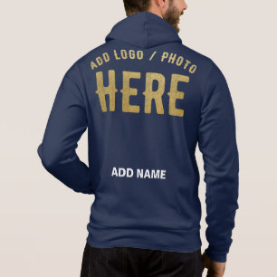 PULL À CAPUCHE ÉLÉGANT BLEU NAVY MODERNE MARQUE VERIFIEE