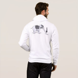 Pull À Capuche Élément de mise à niveau éléphant homme blanc Bell