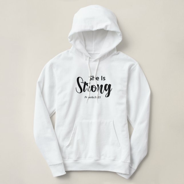 Pull À Capuche Elle est une T-Shirt forte (Design devant)