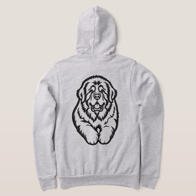 Pull À Capuche Emblème brodé de Terre-Neuve (Couchage Retour)