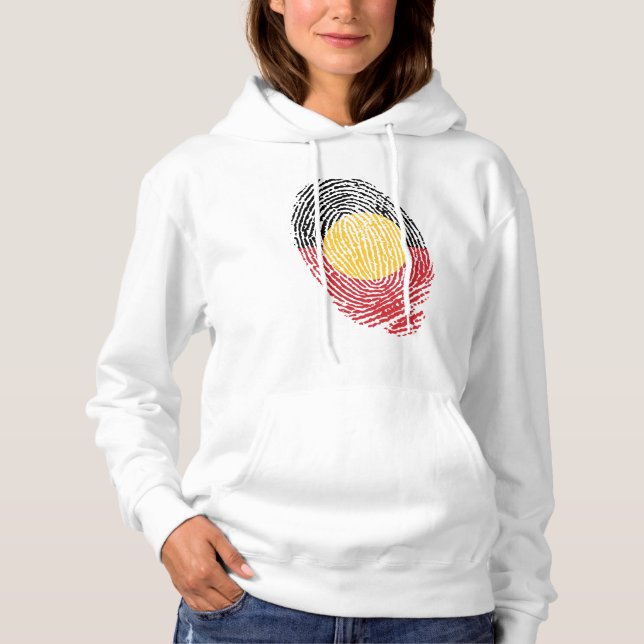 Pull À Capuche empreintes digitales de l'Australie aborigène  (Devant)