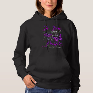 Pull À Capuche En juin, nous portons le papillon violet Migraine