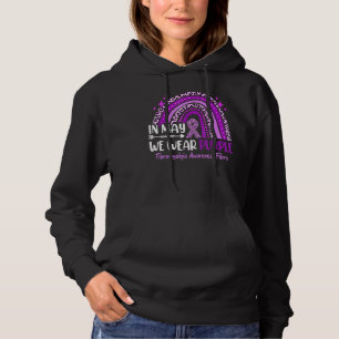Pull À Capuche En Mai Nous Portons Violet Fibro Sensibilisation F
