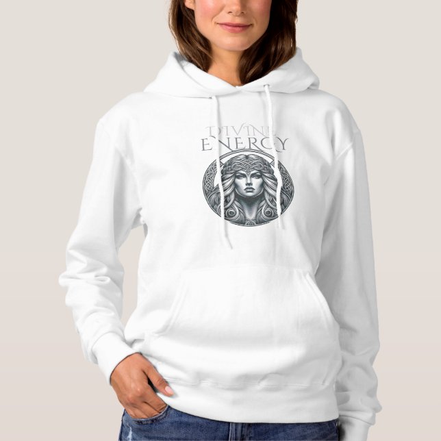 Pull À Capuche Énergie divine - Puissance mystique dans le design (Devant)