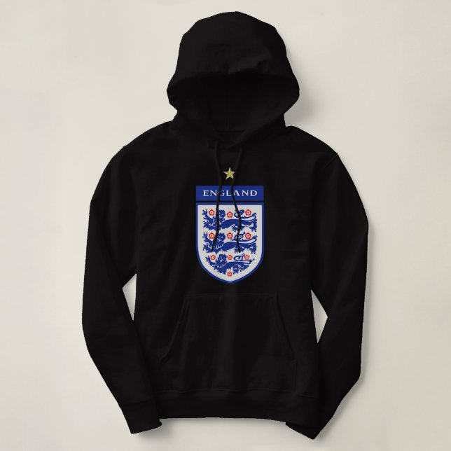 Pull À Capuche england lionesses football 2022 Trois héraldique L (Design devant)