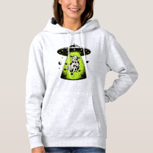 Pull À Capuche Enlèvement de vache extraterrestre Weirdcore Surré