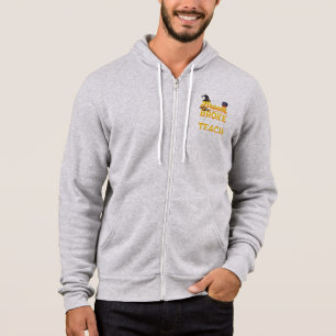 Pull À Capuche Enseignant Halloween femmes mon balai s'est cassé