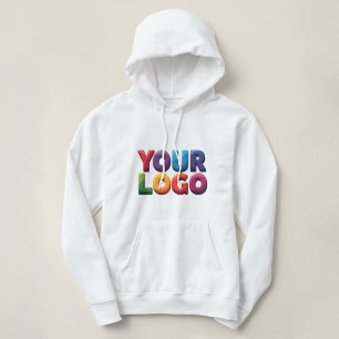 Pull À Capuche Entreprise simple avec logo et texte personnalisés