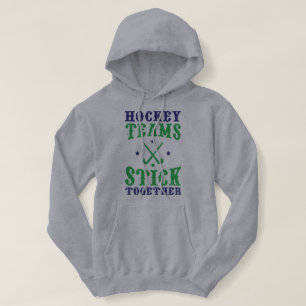 Pull À Capuche Équipe De Hockey Sur Terrain Stick Together Hoody