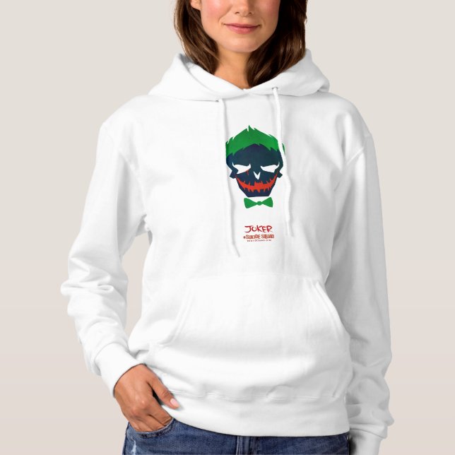 Pull À Capuche Équipe de suicide | Icône Tête de joker (Devant)