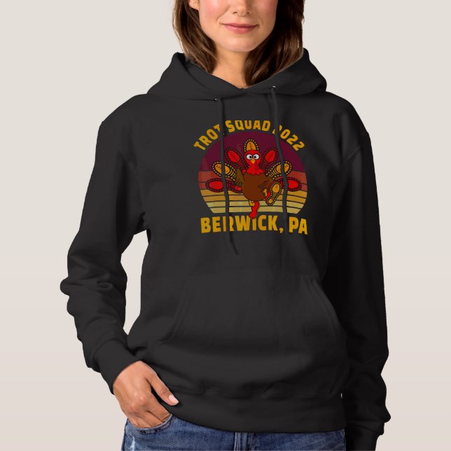 Pull À Capuche Équipe de trot 2022 Berwick Pa Thanksgiving Runner (Devant)