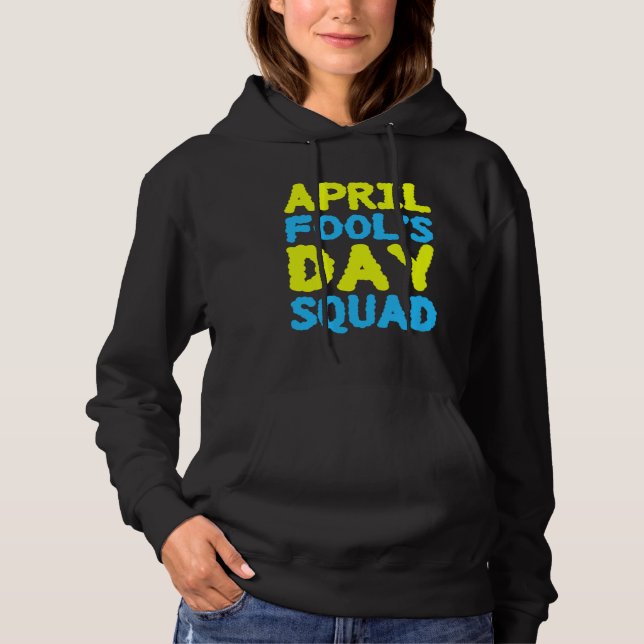 Pull À Capuche Équipe Poisson d'Avril Blagues du 1er avril K (Devant)