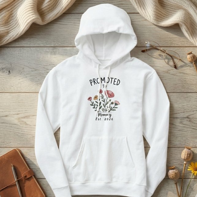 Pull À Capuche Ère de maman botanique Promue à la conception de m (Créateur téléchargé)