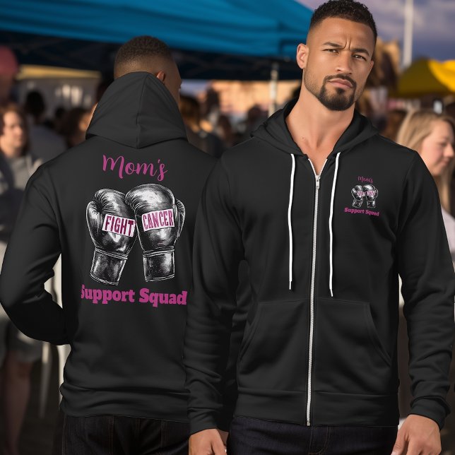 Pull À Capuche Escouade de soutien aux combattants du cancer du s (Créateur téléchargé)