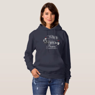 Pull À Capuche Espace Galactique Amis (Lumière) Femme