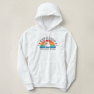 Pull À Capuche Espresso Yourself Mama - Retro Rainbow Ghost