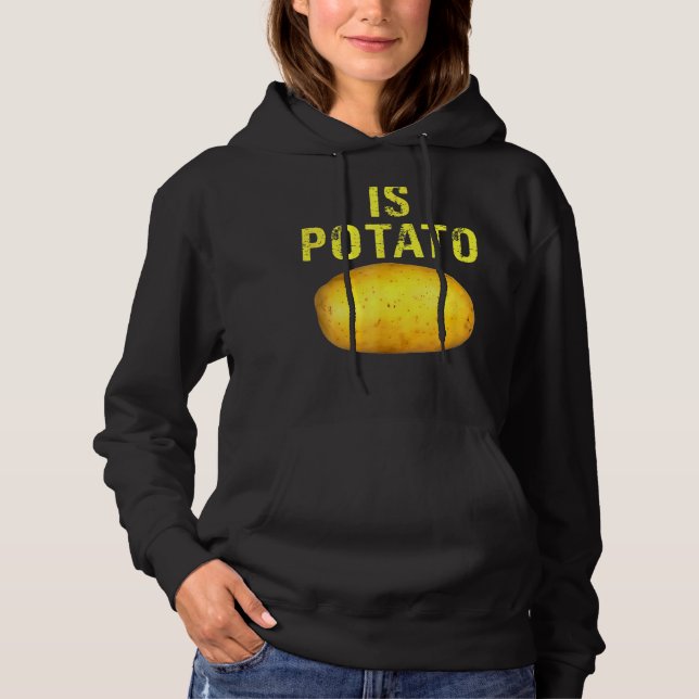 Pull À Capuche Est La Pomme De Terre À La Télévision Comme On Le  (Devant)