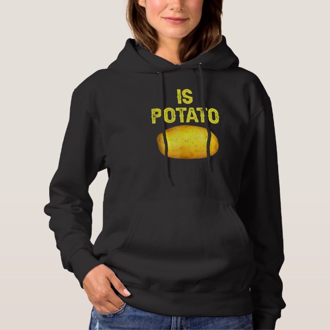 Pull À Capuche Est La Pomme De Terre À La Télévision Comme On Le  (Devant)