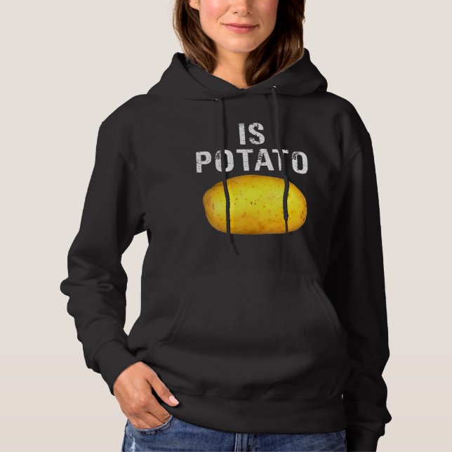 Pull À Capuche Est La Pomme De Terre À La Télévision Comme On Le  (Devant)