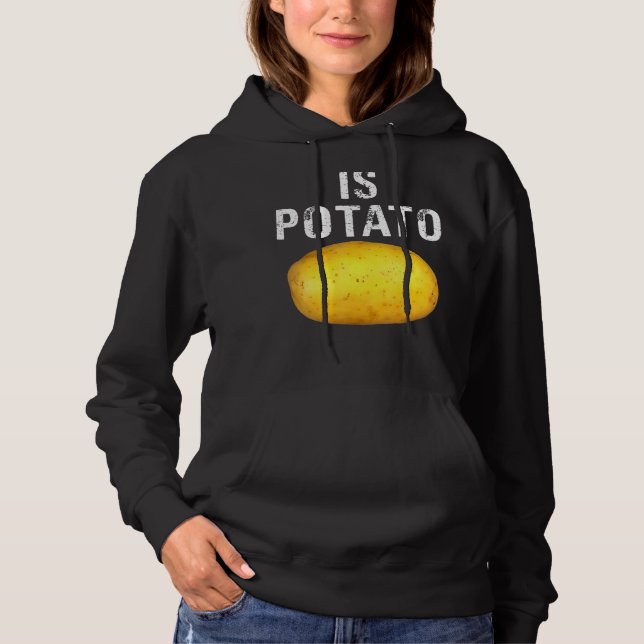 Pull À Capuche Est La Pomme De Terre À La Télévision Comme On Le  (Devant)