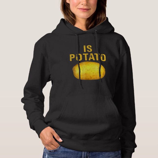 Pull À Capuche Est La Pomme De Terre À La Télévision Comme Vue À  (Devant)