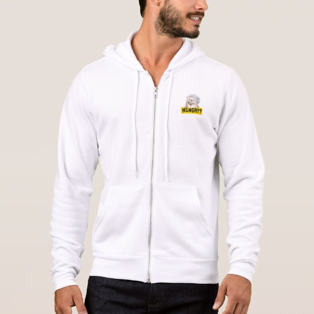 Pull À Capuche êtes-vous amateurs de chats affamés design (Devant)