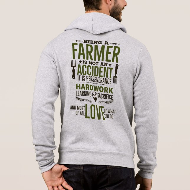 Pull À Capuche Être agriculteur (Dos)