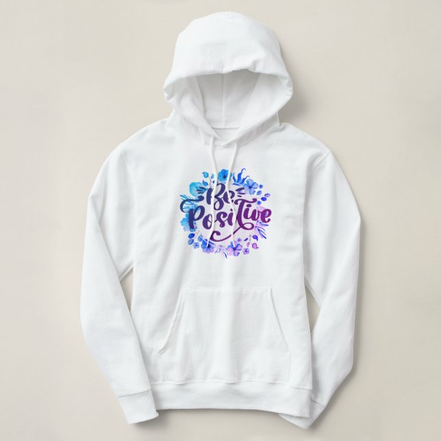 Pull À Capuche Être positif (Design devant)