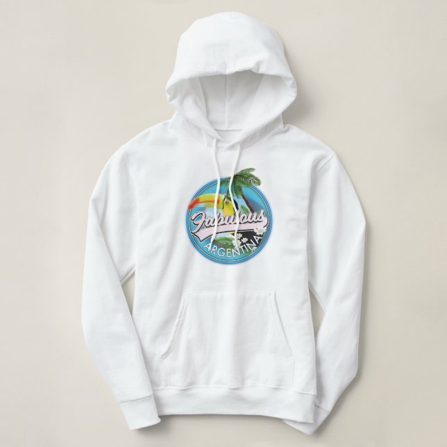 Pull À Capuche explorer le logo fabuleux de l'Argentine (Design devant)
