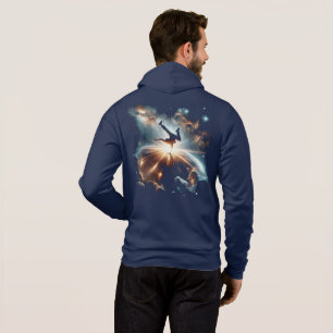 Pull À Capuche Explosion de rupture galactique dans l'espace prof