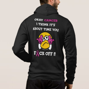 Pull À Capuche F#CK OFF...Cancer du sein