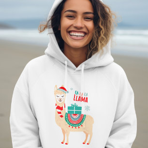 Pull À Capuche Fa La Llama   Noël
