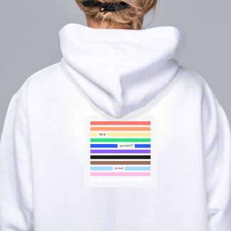 Pull À Capuche Faites-vous Fier Arc-en-ciel Caviardage Fierté 202