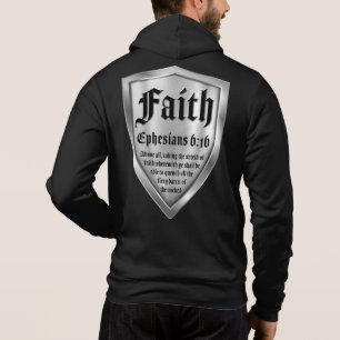 Pull À Capuche Faith Bouclier foi chrétienne Bible Verse Ephési