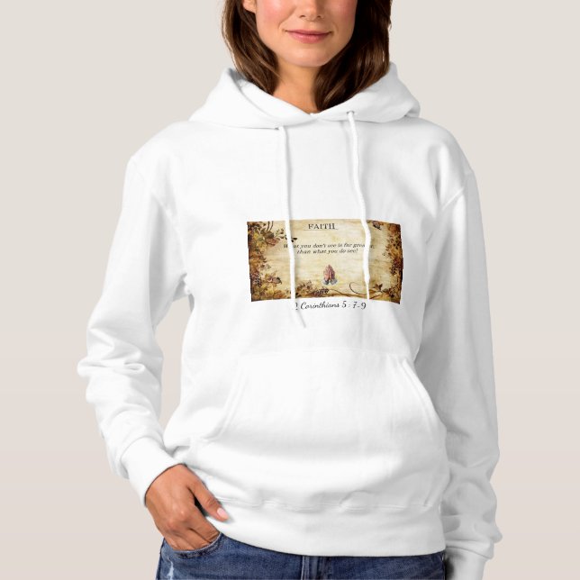 Pull À Capuche Faith Not Sight Women's Hoodie by StanVG (Devant)