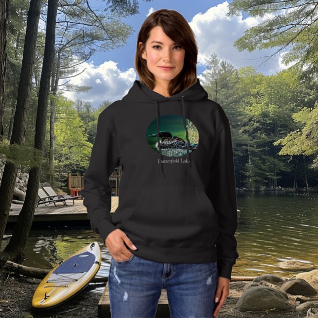 Pull À Capuche Famille de plongeons du lac Butterfield (Créateur téléchargé)